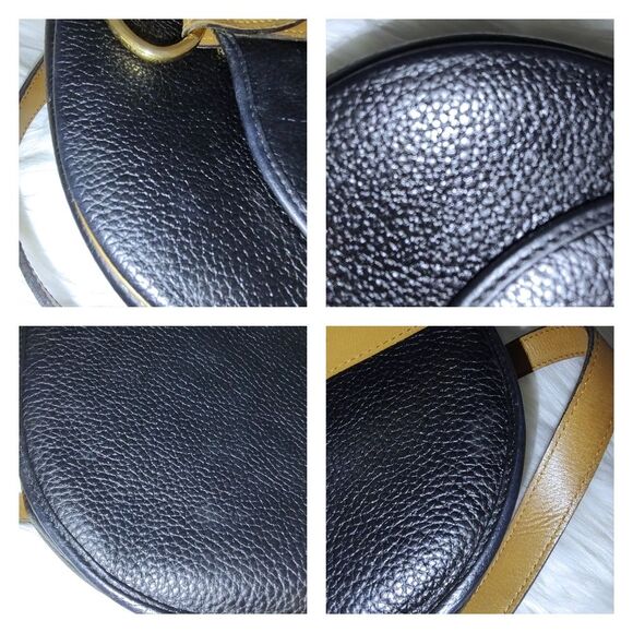 Dior vintage leather saddle crossbody bag EUC - Picture 13 of 13